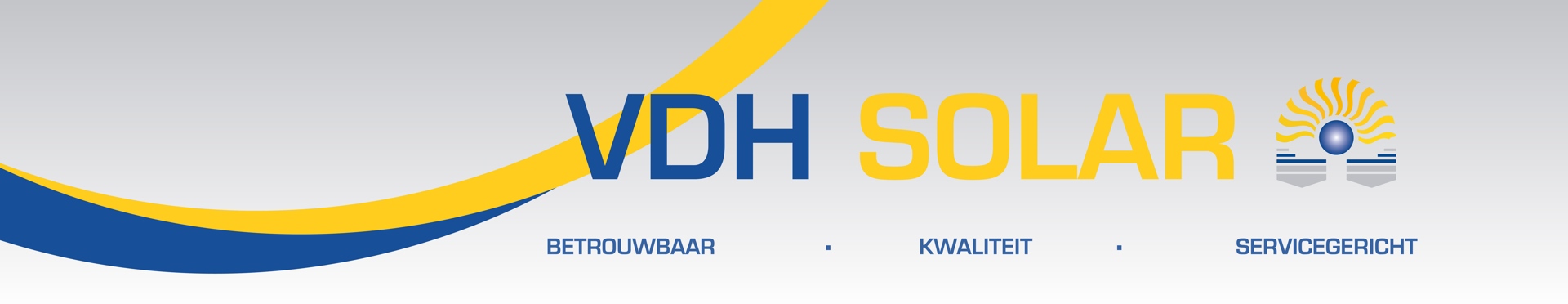 VDH Solar website banner